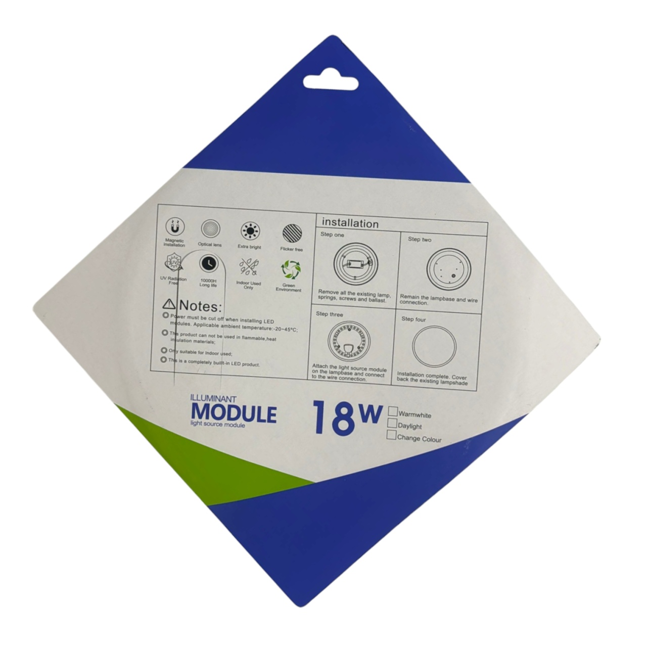 Светодиодный модуль LED 18 Вт, со встроенным драйвером, 6500 K оптом