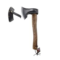 Топор туристический с чехлом для лезвия 940гр.,34 см,хром-черный, 022,"Maximum" (Максимум) MX19188